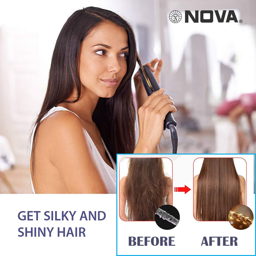 Nova Temperature Control Professional NHS 860 Hair Straightener – Nova ...