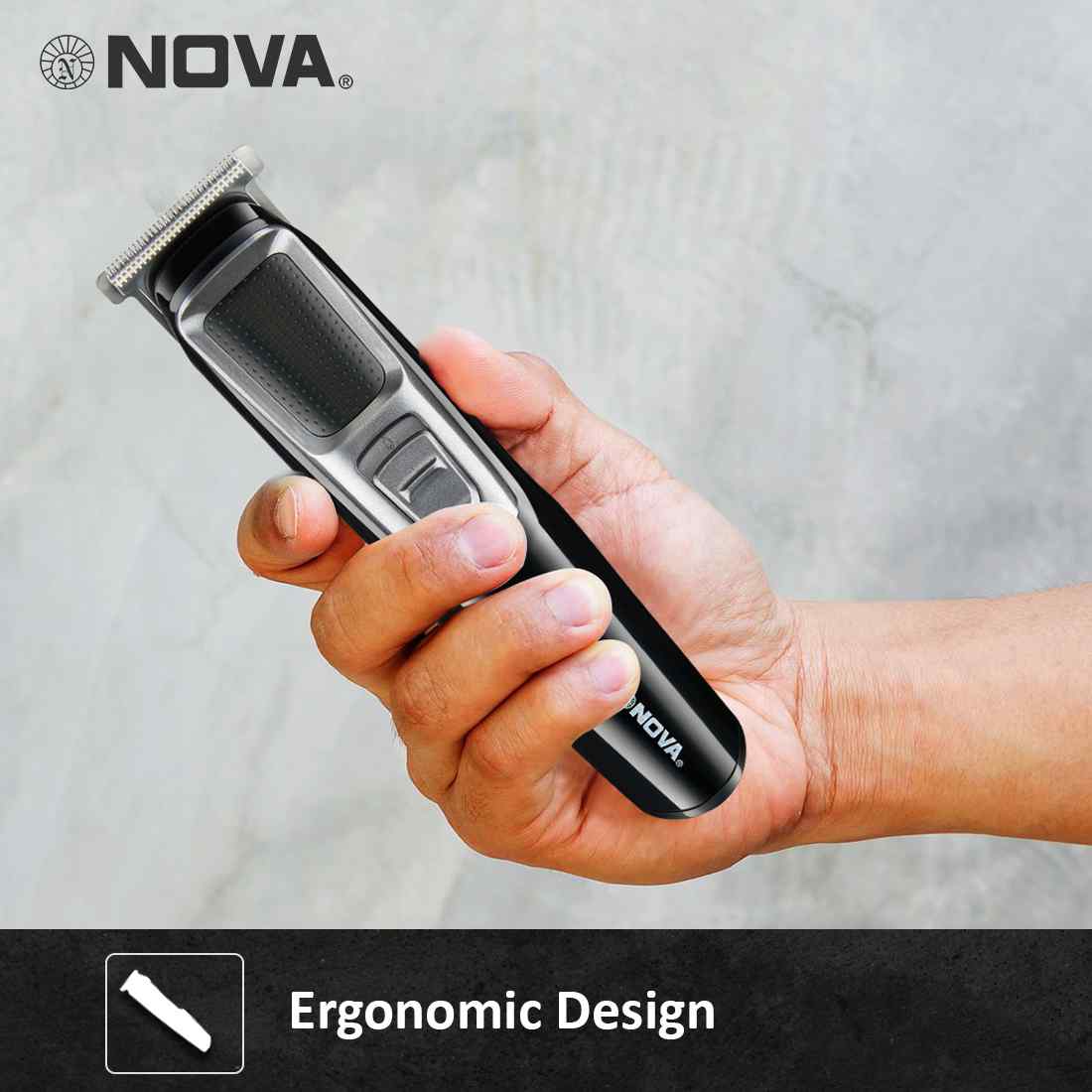 Nova NHT 1076 Trimmer Runtime: 30 min Trimmer for Men | Beard Trimmer ...