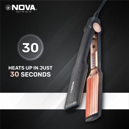 NOVA Hair Crimper NHS 905 Hair Straightener Black Nova India